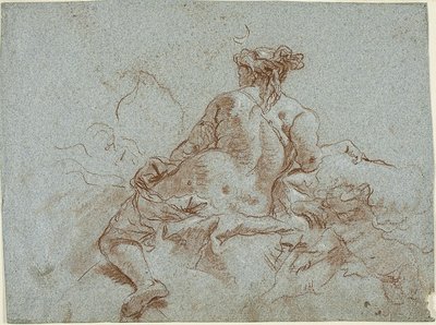 Study for Detail: The Goddess Diana by Giambattista Tiepolo