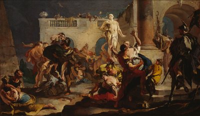 The Rape of the Sabine Women by Giambattista Tiepolo