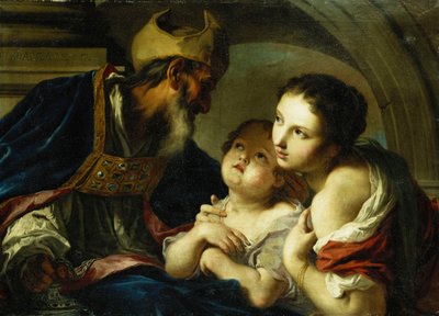 Saint Nicholas of Bari with Two Children by Giambettino Cignaroli