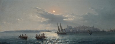 View of the Grand Harbour, Valletta, 1885 by Giancinto Gianni