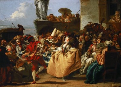 Carnival Scene The Minuet by Giovanni Domenico Tiepolo