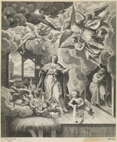 Birth of Christ by Gijsbert Van Veen