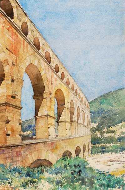 Pont du Gard, France by Gilbert Cass
