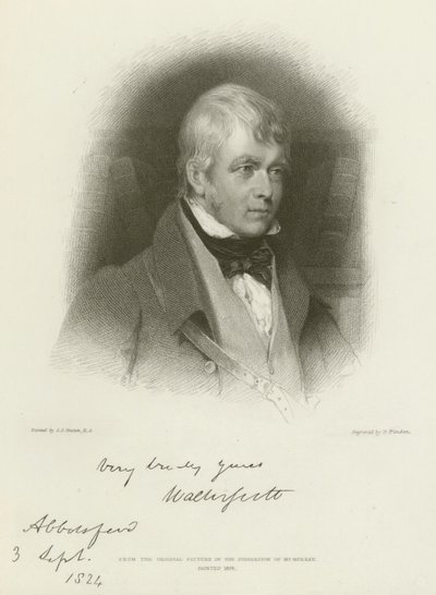 Sir Walter Scott by Gilbert Stuart Newton