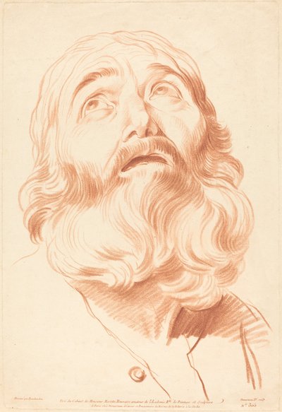Head of a Man by Gilles Demarteau