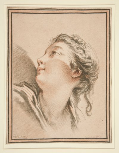 Head of a Woman by Gilles Demarteau