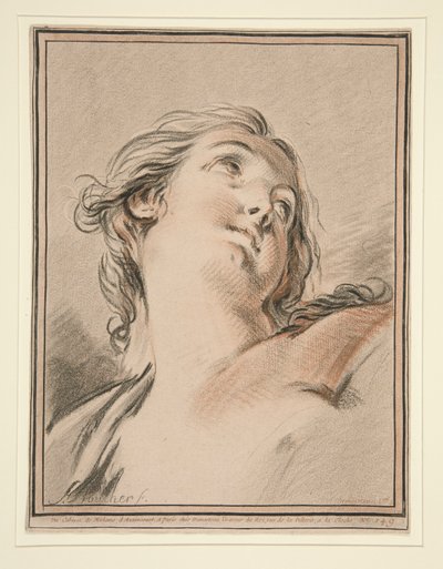 Head of a Woman by Gilles Demarteau