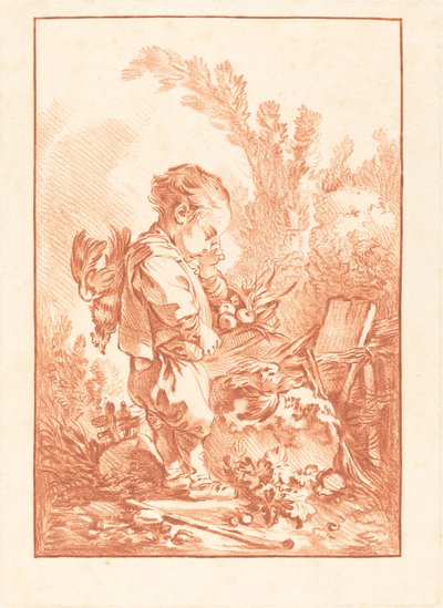 Le Maraudeur (The Thief), c. 1769 by Gilles Demarteau