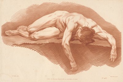 Academy (457) by Gilles Demarteau, the Elder after Carle Van Loo