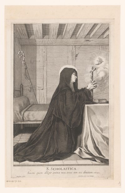 Saint Scholastica by Gilles Rousselet