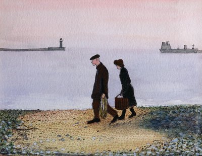 Evening Tide, Cornwall, 1982 by Gillian Lawson