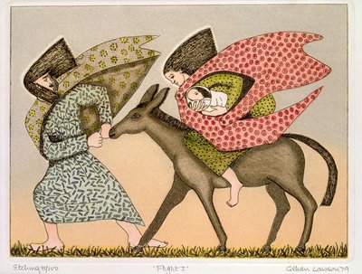 Flight into Egypt I, 1979 by Gillian Lawson