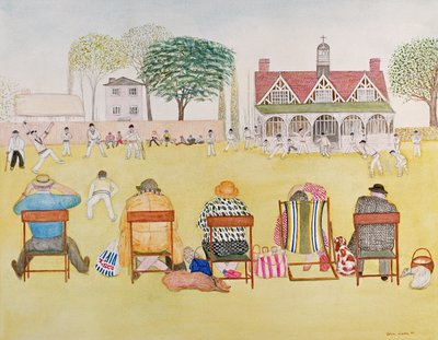 The Cricket Match, 1989 by Gillian Lawson