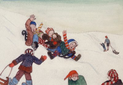 Tobogganing by Gillian Lawson