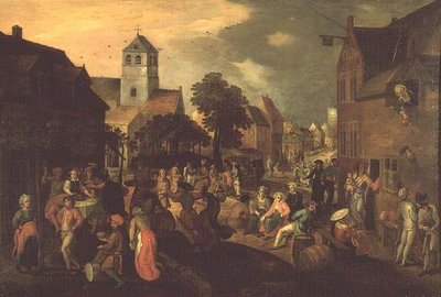 The Village Fete by Gillis (attr. to) Mostaert