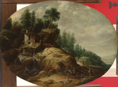 Watermill by a Wooded Outcrop by Gillis Peeters (I)