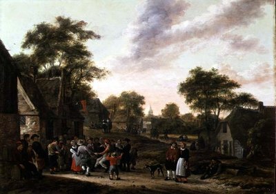 Peasants at a Dance by Gillis Rombouts