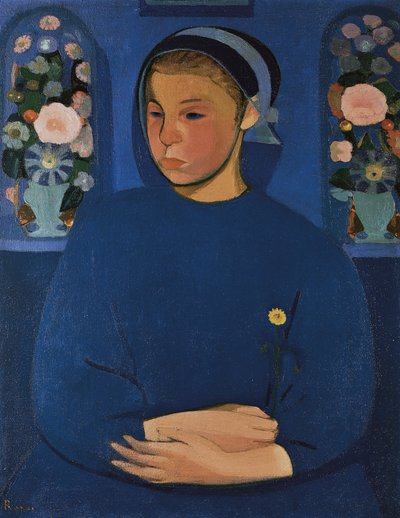 The Flower Girl by Gino Rossi