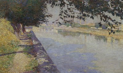 On Banks of Arno by Giorgio Kienerk