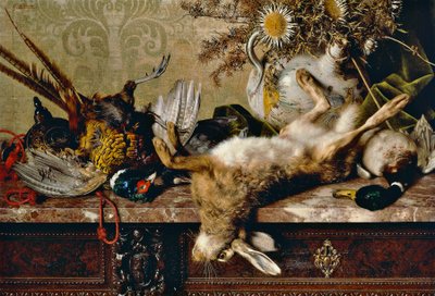 Still life with venison by Giorgio Lucchesi