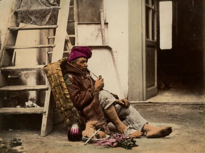 Sales of radishes in Naples by Giorgio Sommer