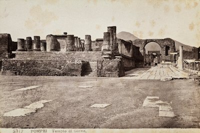 Temple of Jupiter in Pompeii by Giorgio Sommer