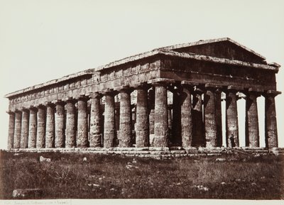 Temple of Neptune in Paestum by Giorgio Sommer