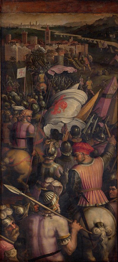 Capture of Cascina by Giorgio Vasari