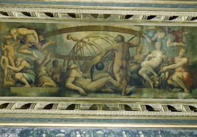 The Mutilation of Uranus by Saturn by Giorgio Vasari
