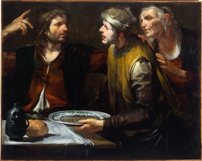 Esau sells his birthright by Giovacchino Assereto