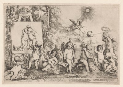 Allegory with Putti by Giovanni Andrea Podesta
