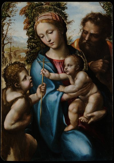 Holy Family with young Saint John by Giovanni Antonio Bazzi