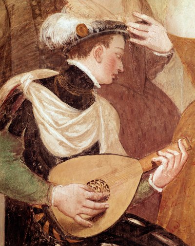 Dance Invitations (detail) by Giovanni Antonio Fasolo