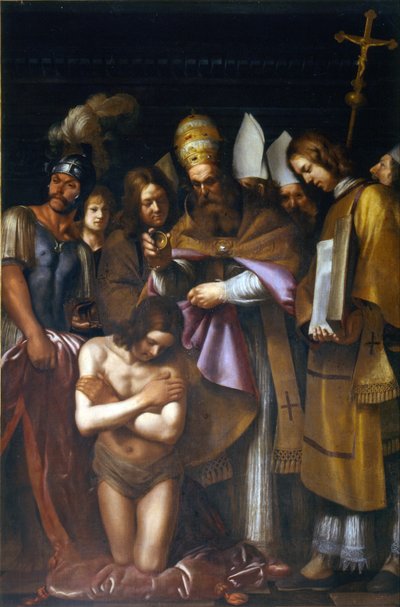 Baptism of Constantine by Giovanni Antonio Galli