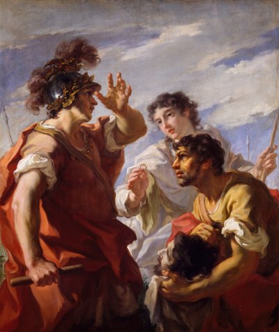 Caesar Before Alexandria by Giovanni Antonio Pellegrini