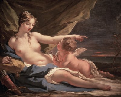 Venus and Cupid by Giovanni Antonio Pellegrini