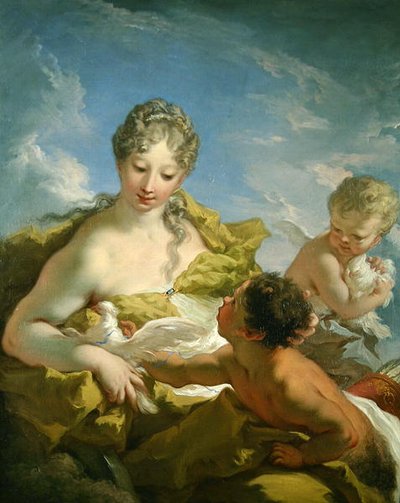Venus and Cupid by Giovanni Antonio Pellegrini