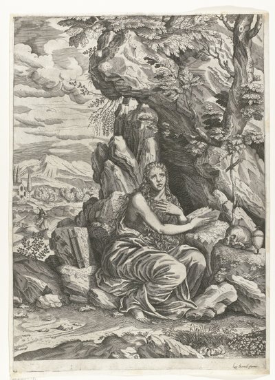 Penitent Mary Magdalene by Giovanni Batista Mazza