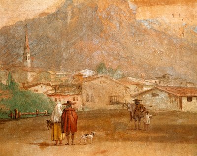 Landscape with Cupid by Giovanni Battista Tiepolo