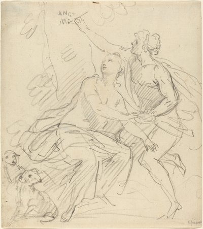 Angelica and Medoro by Giovanni Battista Cipriani