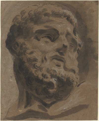 Bearded Head after the Antique by Giovanni Battista Cipriani