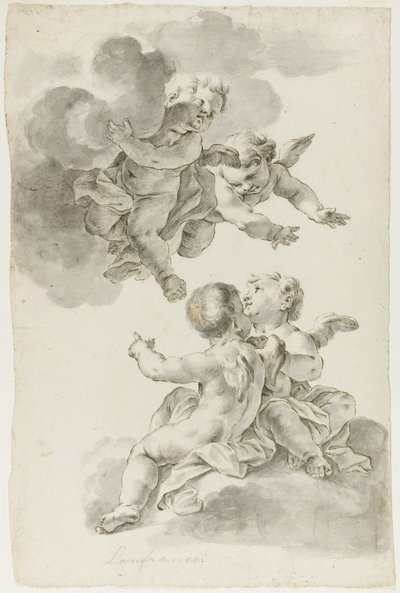 Four Putti by Giovanni Battista Gaulli