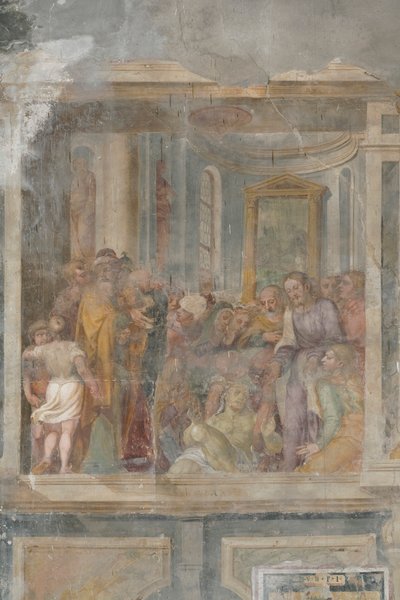 Resurrection of Lazarus (detail) by Giovanni Battista Guerinoni