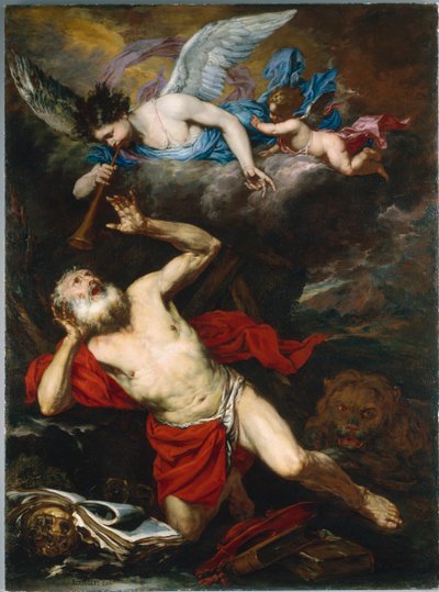 The Vision of Saint Jerome by Giovanni Battista Langetti