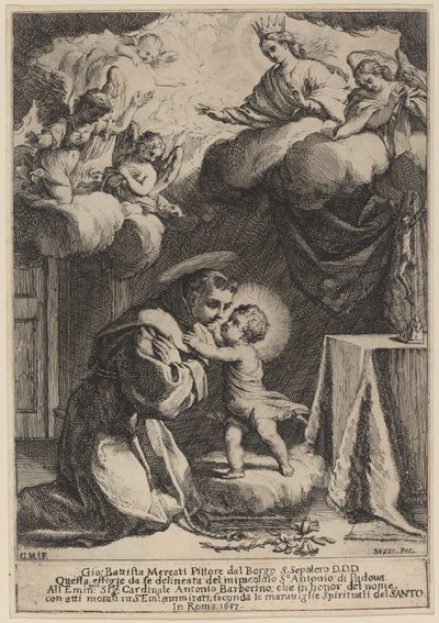 Saint Anthony of Padua by Giovanni Battista Mercati