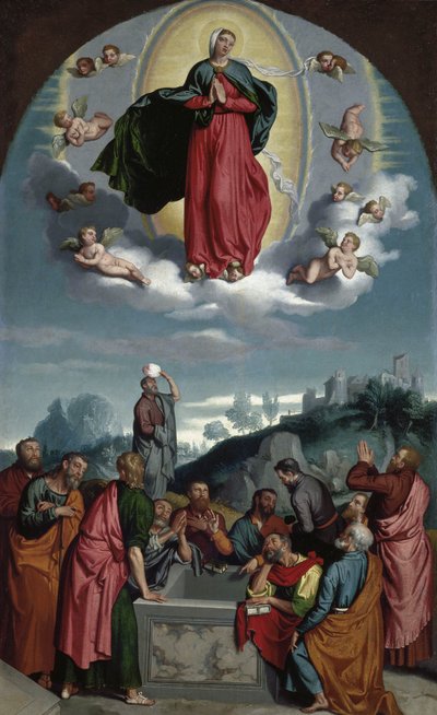 Assumption of the Virgin by Giovanni Battista Moroni