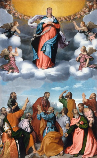 Assumption of the Virgin by Giovanni Battista Moroni