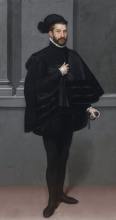 The Knight in Black. 1567 by Giovanni Battista Moroni