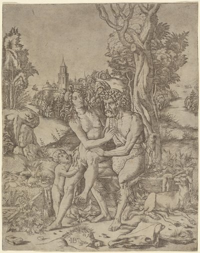 Faun Family by Giovanni Battista Palumba