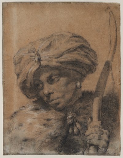 Archer with Turbaned Headdress by Giovanni Battista Piazzetta